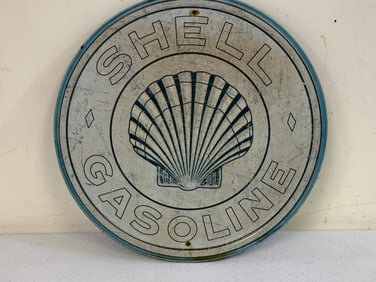 SHELL GASOLINE GARAGE DECORATING METAL SIGN