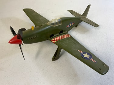 COX AVION P-51 MUSTANG CONTROL LINE GAS ENGINE PLASTIC AIRPLANE