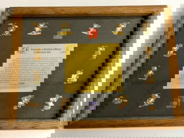 MOSCOW '80 OLYMPIC GAMES PIS SET COLLECTION FRAMED