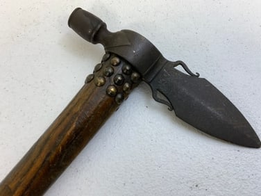 ANTIQUE NATIVE AMERICAN SPONTOON PIPE TOMAHAWK
