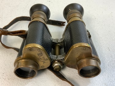 IMPERIAL GERMANY ANTIQUE GERMAN MILITARY BINOCULARS