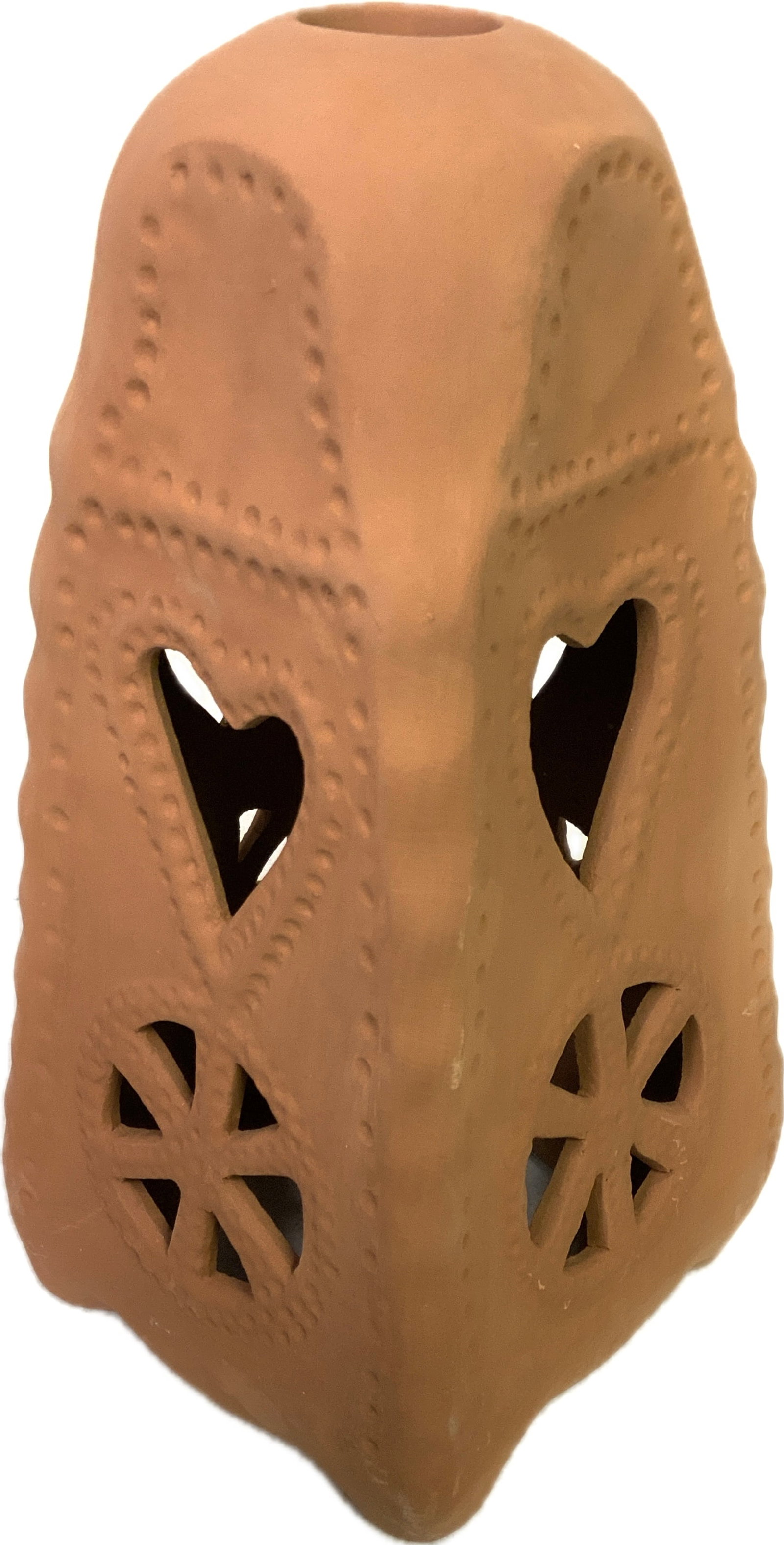 SCANDINAVIAN NORDIC CERAMIC YULE LANTERN CANDLE HOLDER JULLEUCHTER: SCANDINAVIAN NORDIC CERAMIC YULE LANTERN CANDLE HOLDER JULLEUCHTER. 9 5/8" TALL AND 4 X 4 AT THE BASE.