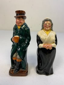 ENGLAND LANCASTER HAND PAINTED PORCELAIN FIGURINES