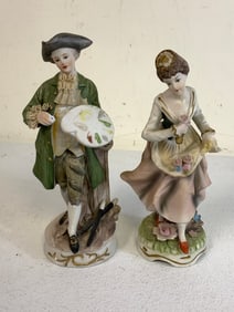 VINTAGE PORCELAIN FIGURINES LOT OF 2