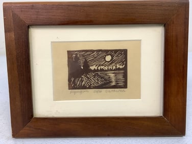 ALGONQUIN WOODCUT FRAMED