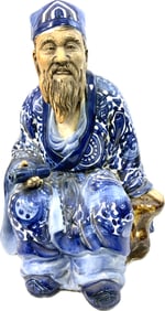 ANTIQUE ASIAN PORCELAIN STATUE