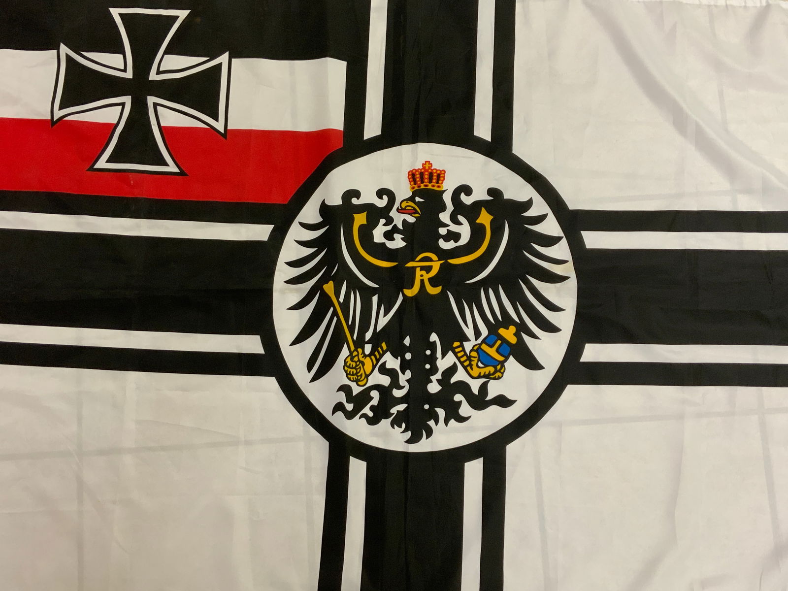 GERMAN EMPIRE BATTLE FLAG: GERMAN EMPIRE BATTLE FLAG. MODERN MADE. GREAT FOR DISPLAY. 61 X 35 SIZE