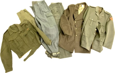 VINTAGE MILITARY UNIFORMS LOT