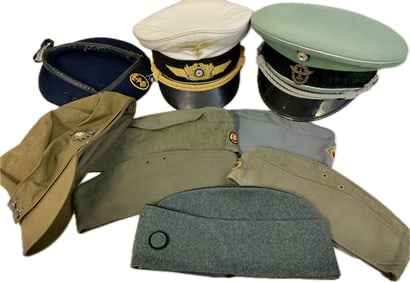 MILITARY HATS AND CAPS LOT
