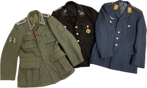 LOT OF GERMAN MILITARY UNIFORMS FOR REENACTMENT
