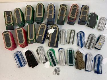 LARGE LOT OF GERMAN MILITARY SHOULDER BOARDS INSIGNIA