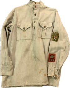 RUSSIAN CIVIL WAR RED ARMY CAVALRY OFFICER UNIFORM SHIRT