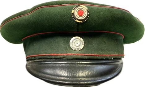 IMPERIAL GERMAN BAVARIAN JAGER OFFICER VISOR HAT