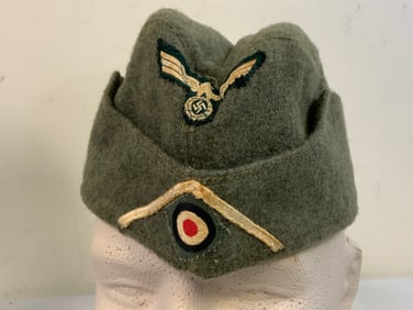 WWII GERMAN ARMY INFANTRY NCO OVERSEAS CAP