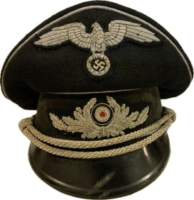 GERMANY THIRD REICH DIPLOMATIC GOVERNMENT OFFICIAL VISOR HAT