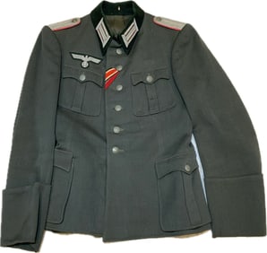 WWII GERMAN ARMY PANZER OFFICER UNIFORM TUNIC