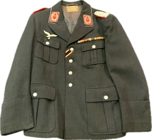 WWII GERMAN LUFTWAFFE FLACK ARTILLERY OFFICER UNIFORM TUNIC