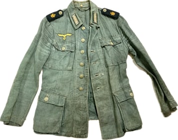 WWII GERMAN NAVY KRIEGSMARINE TROPICAL SUD FRONT COASTAL ARTILLERY TUNIC