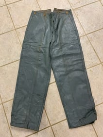 WWII GERMAN NAVY KRIEGSMARINE LEATHER PANTS U-BOAT AND SHIPS CREW