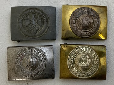 GERMANY LOT OF BELT BUCKLES IMPERIAL AND THIRD REICH
