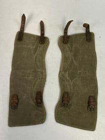 WWII GERMAN MILITARY MATCHED PAIR OF GAITERS