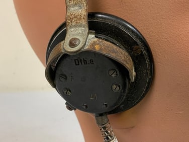 WWII GERMAN RADIO OPERATORS OR PANZER HEADPHONES HEADSET 1941