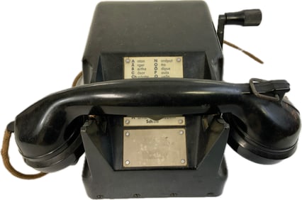 WWII GERMAN MILITARY BAKELITE BUNKER FIELD PHONE