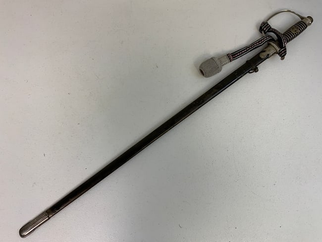 GERMANY THIRD REICH POLICE OFFICER DRESS SWORD: GERMANY THIRD REICH POLICE OFFICER DRESS SWORD BY PAUL WEYERSBERG . GREAT CONDITION . 36" LONG WITH 29" LONG BLADE.