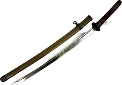 WWII IMPERIAL JAPAN JAPANESE ARMY OFFICER SAMURAI SWORD SIGNED