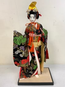 JAPAN TRADITIONAL VINTAGE GEISHA JAPANESE OYAMA LARGE DOLL