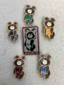 USSR 1980 OLYMPICS SET OF PINS
