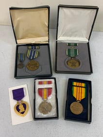 USA LOT OF 5 MEDALS