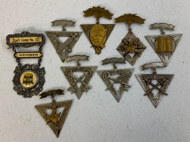 USA ANTIQUE US FRATERNAL ORGANIZATIONS MEDALS