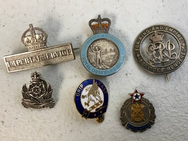 UNITED KINGDOM GREAT BRITAIN LOT OF MILITARY BADGES