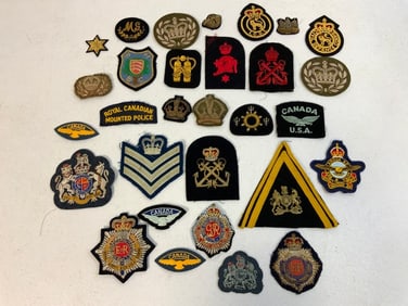 GREAT BRITAIN AND CANADA LOT OF MILITARY PATCHES