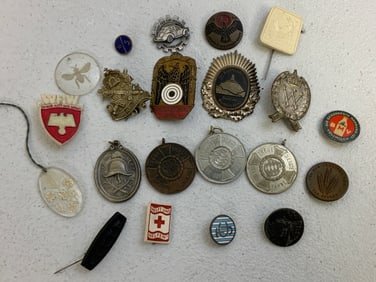 ANTIQUE GERMAN BADGES IMPERIAL WEIMAR AND THIRD REICH