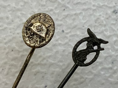 GERMANY THIRD REICH MINIATURE BADGES STICKPINS
