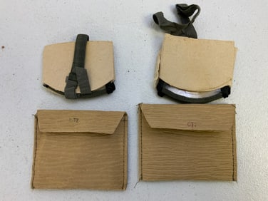WWII GERMAN DUST GOGGLES & PAPER PACKETS