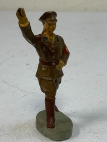 GERMAN NAZI PERIOD LINEOL / ELASTOLIN TOY SOLDIER NSDAP LEADER FIGURE