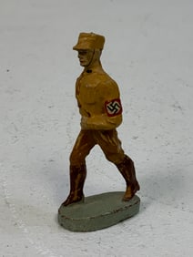 GERMAN NAZI PERIOD LINEOL / ELASTOLIN TOY SOLDIER SA MARCHING