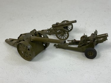 VINTAGE BRITAINS LOT OF 3 TOY CANNONS