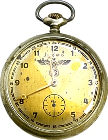 VINTAGE JUNGHANS POCKET WATCH WITH 1936 OLYMPICS ENGRAVINGS