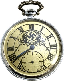 VINTAGE JUNGHANS POCKET WATCH WITH 1936 OLYMPICS ENGRAVINGS
