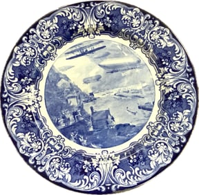 ROYAL DOULTON THE AERO PLATE SEPTEMBER & OCTOBER 1909 PLATE