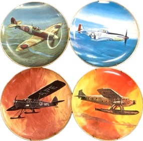 AMERICAN AVIATION PORCELAIN PLATES