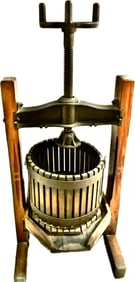 ANTIQUE RED CROSS WINE PRESS - WINE MAKING