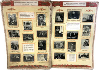 VINTAGE USSR ARMENIAN STALINS LIFE POSTERS 1949 DATED