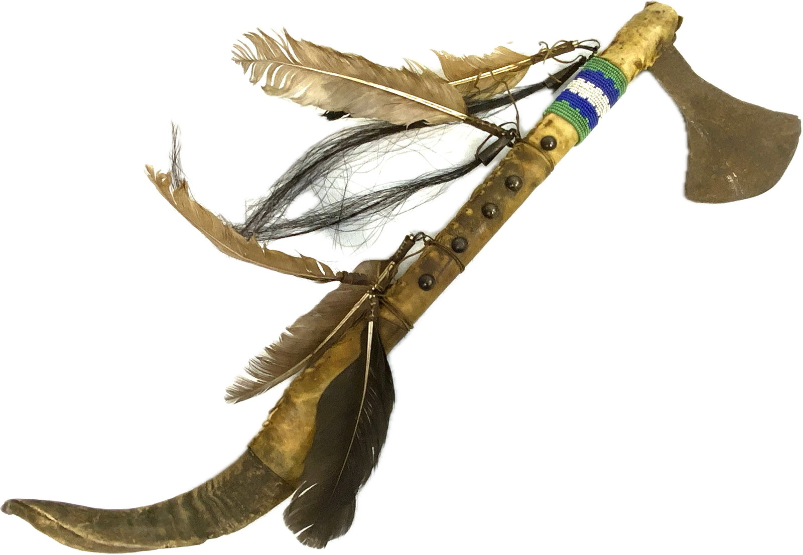 NATIVE AMERICAN ANTIQUE WAR AXE TOMAGAWK (1 of 7)