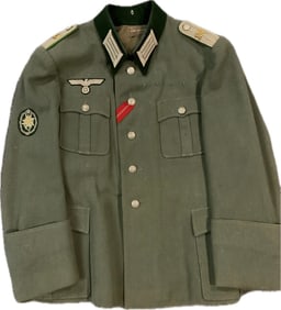 WWII GERMAN ARMY JAGER OFFICER TUNIC