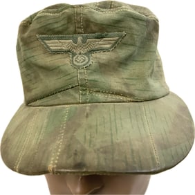 WWII GERMAN ARMY CAMOUFLAGE FIELD CAP